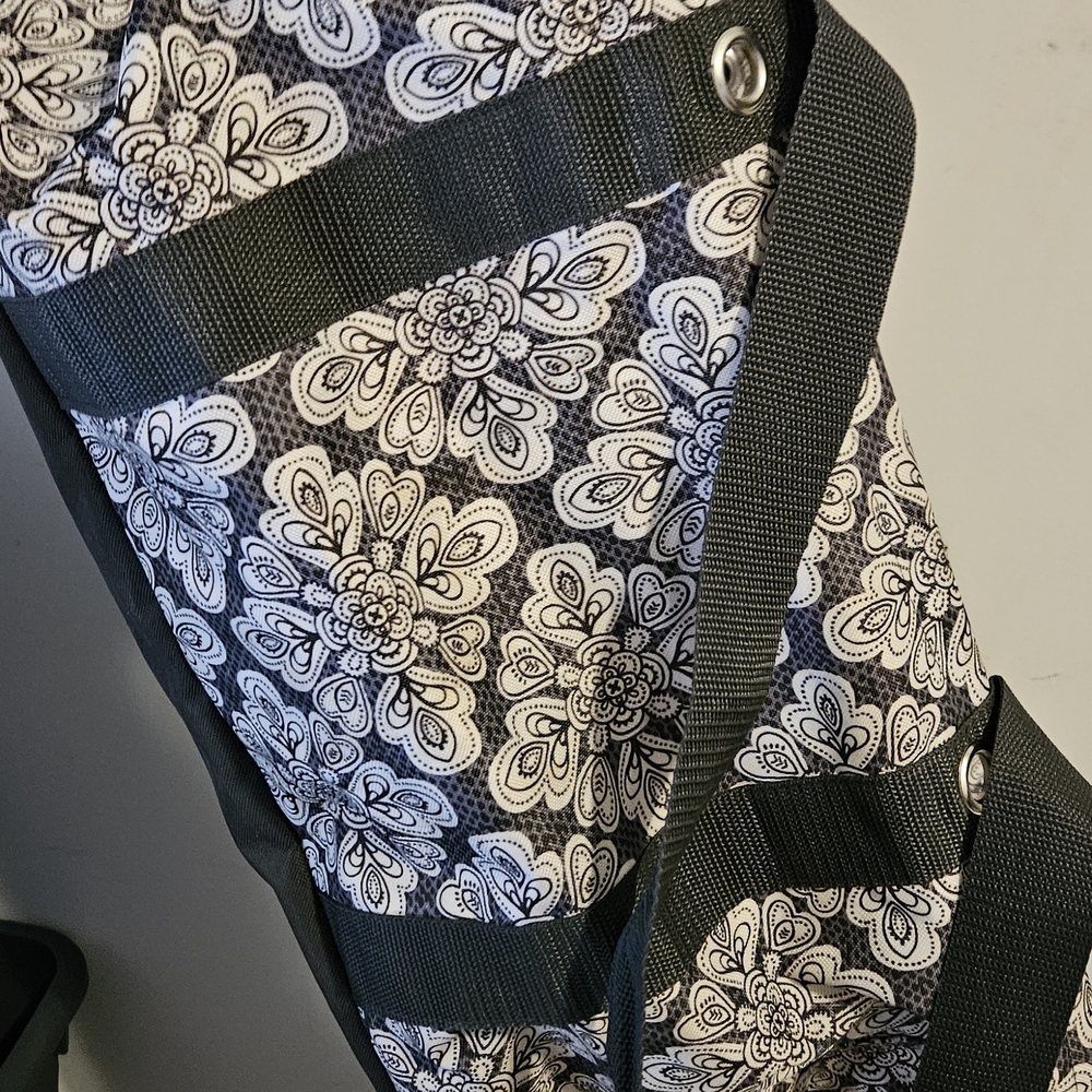 Thirty-One Black and White Patterned Tote